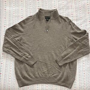 Christian Lacroix Men's Brown Zip-Up Sweater